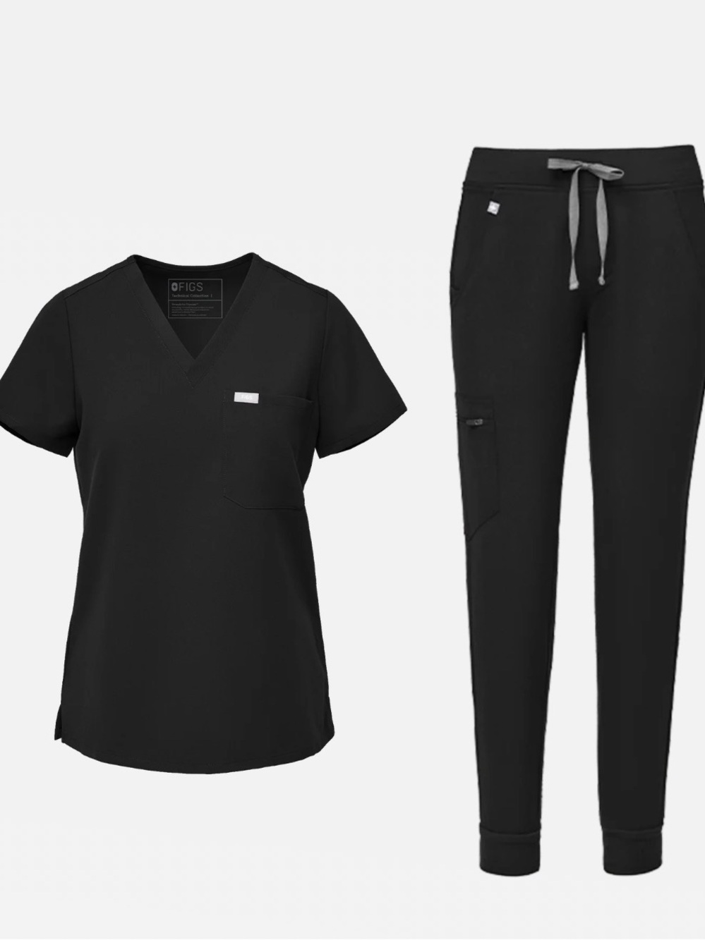 FIGS Catarina Scrub Top and Zamora Jogger Bottom FULL SET
